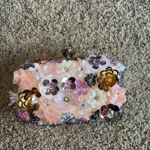 Floral Embellished Clutch